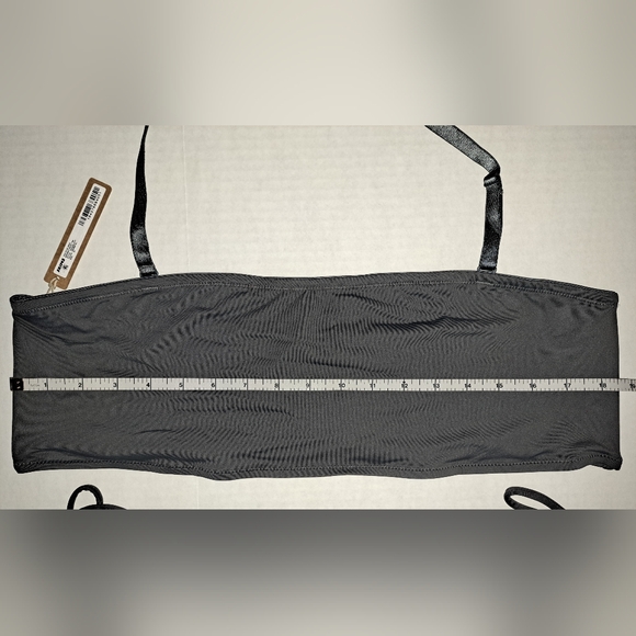 ❤NWT SKIMS 2 Piece Swim Bandeau Top Sculpting Foldover Bikini Bottom GUNMETAL 3X - Picture 6 of 13